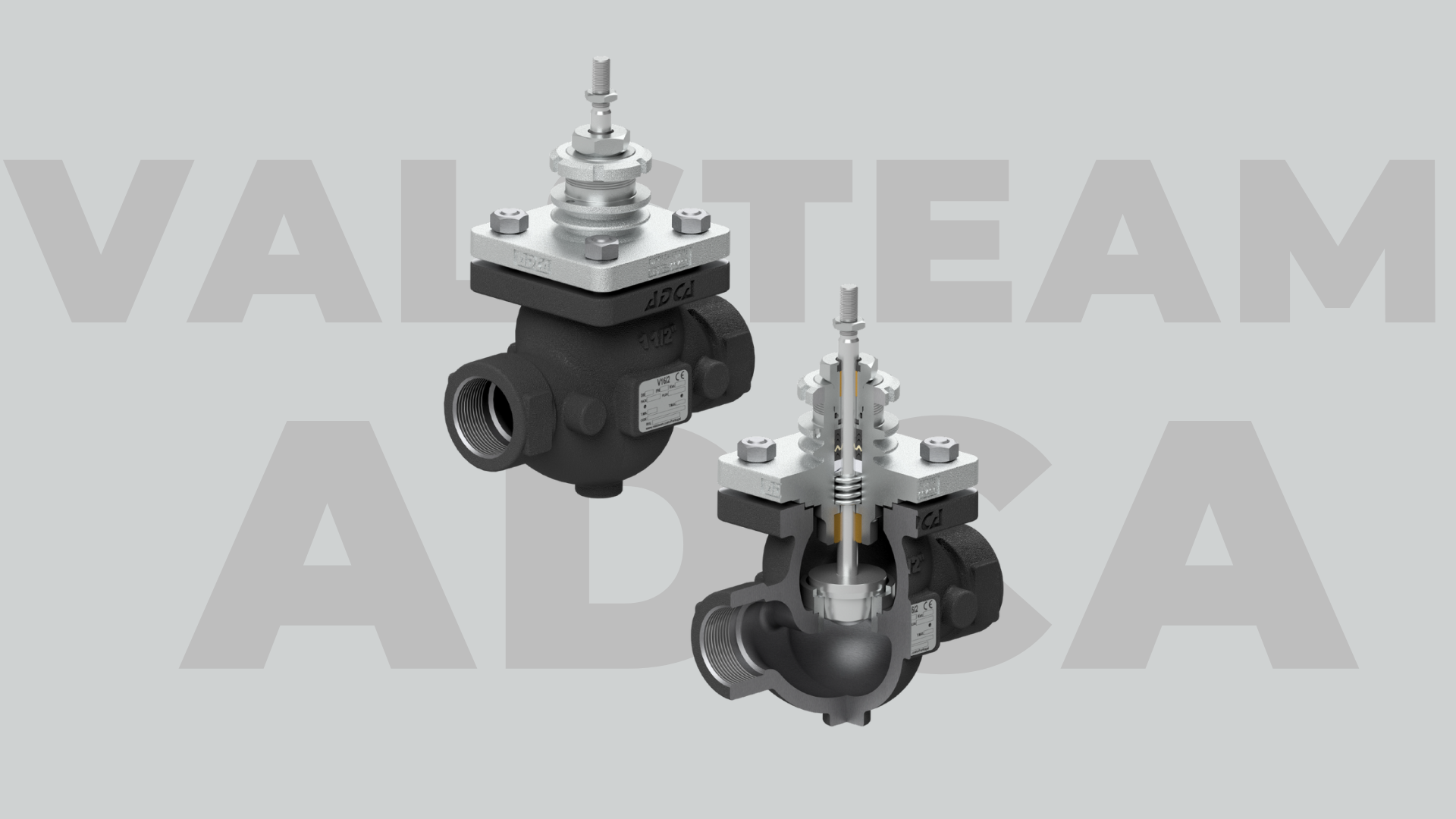 Van Cầu Hai Ngả Điều Khiển Khí Nén Valsteam ADCA V16/2 (Threaded)